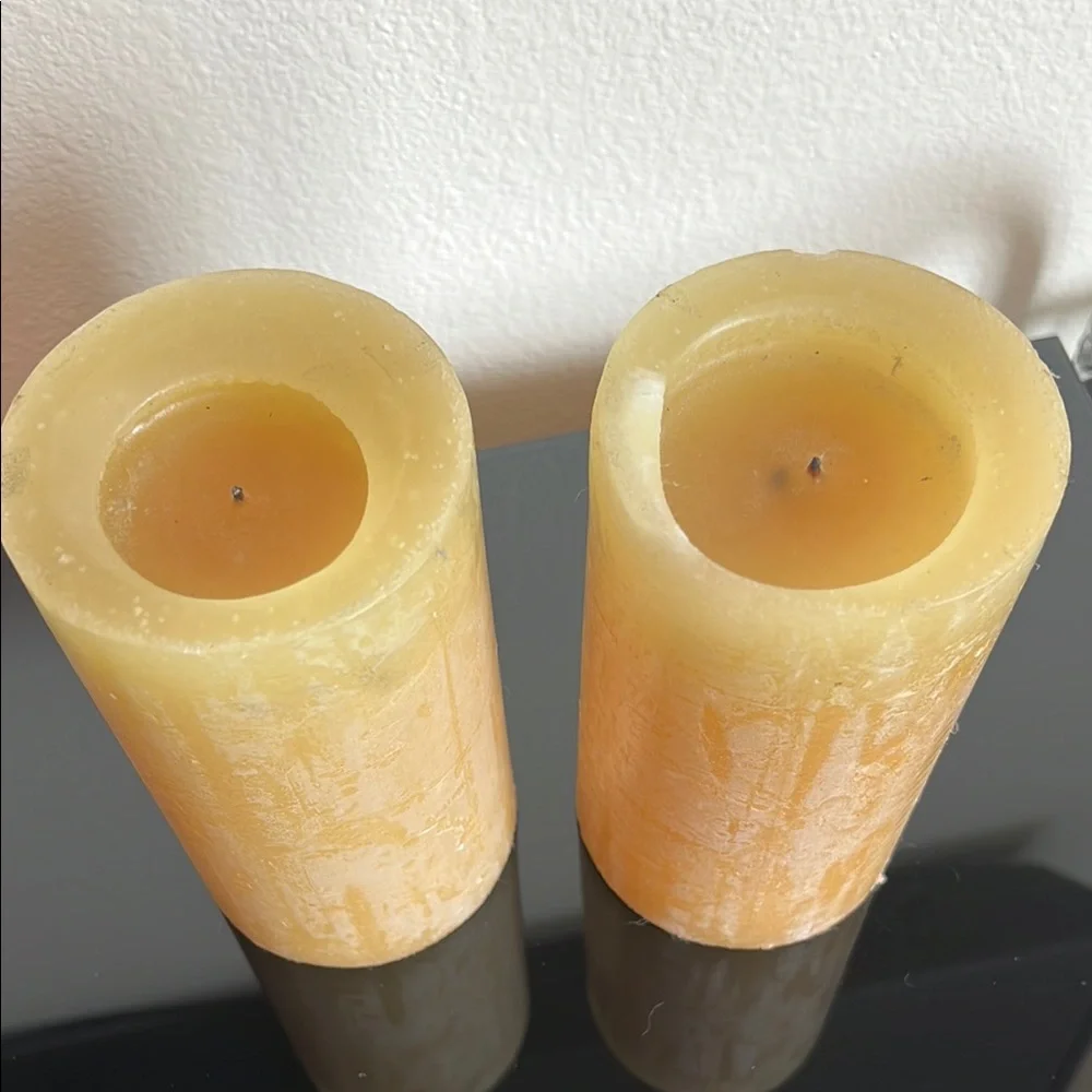Crate&Barrel 6 inch Pillar Candles
